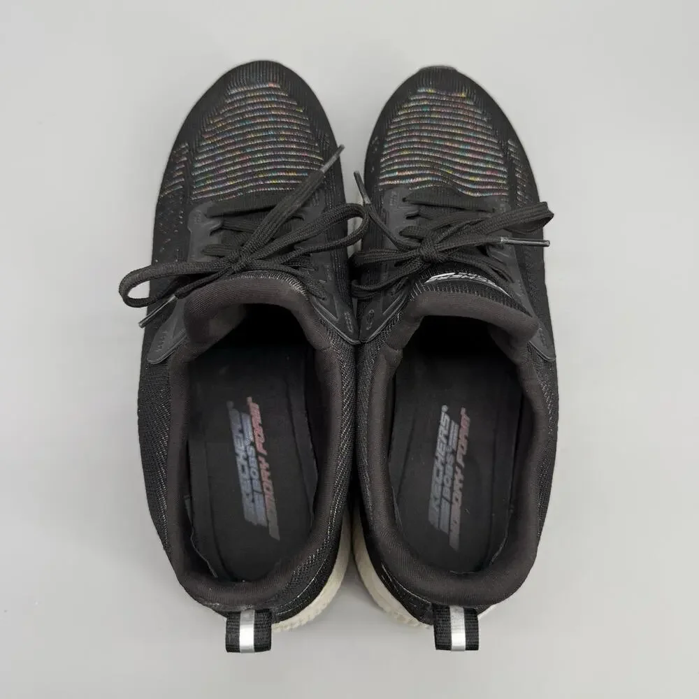 Skechers BOBS Black Shoes Women's Size 11 Slip On Comfort Sneakers SN 31366